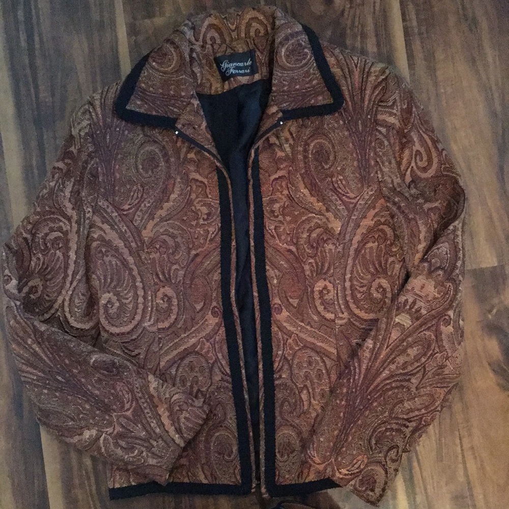 Giancarlo Ferrari Paisley Zip up Jacket
